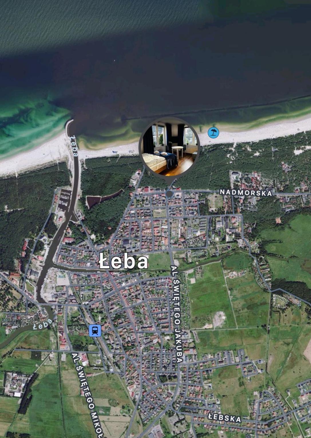 Pokoje Goscinne Nad Morzem Leba Exteriér fotografie